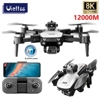 Novo s2s mini drone profissional 8k hd câmera voar 25min