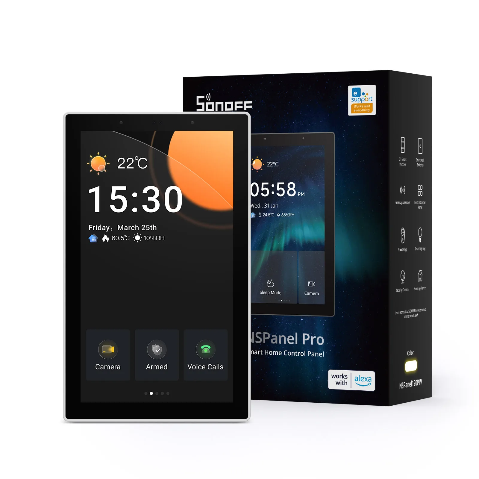 NSPanel Pro 120 Tipo Painel de Controle de Casa Inteligente - Imagem 2
