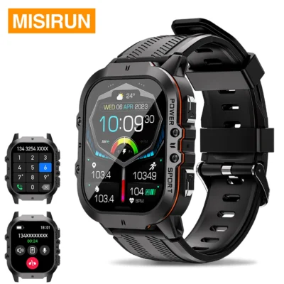 MISIRUN-C26 relógio inteligente, Bluetooth Chamada Smartw.